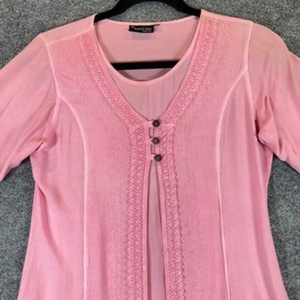 Renaissance Midi Dress Sz L Peasant Cottagecore Romantic Boho Fairycore Festival